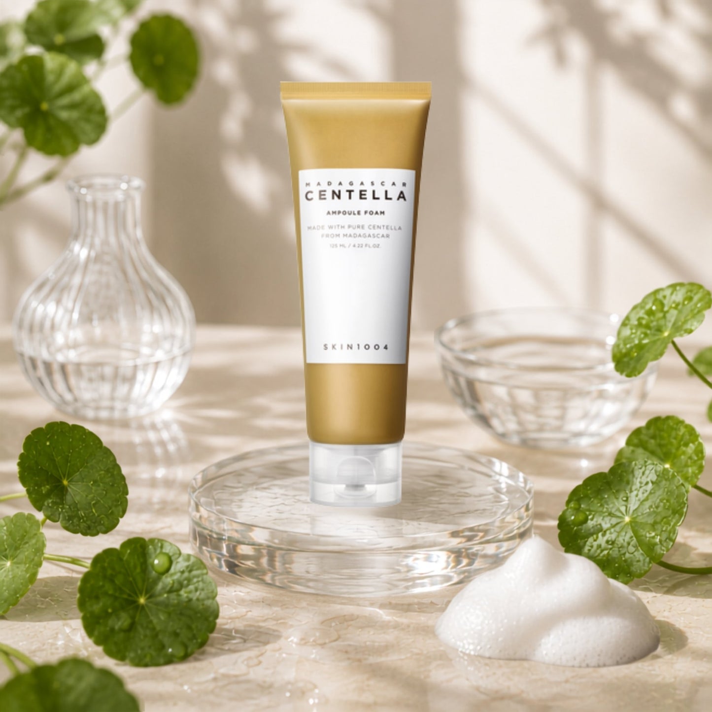 SKIN1004 Madagascar Centella Ampoule Foam 125ml – Spumă de curățare calmantă cu Centella Asiatica