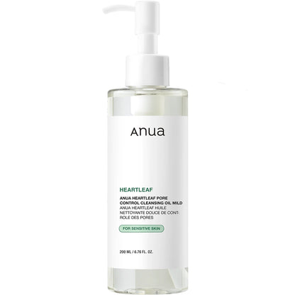 ANUA Heartleaf Pore Control Cleansing Oil 200ml – Ulei de curățare pentru pori și demachiere delicată