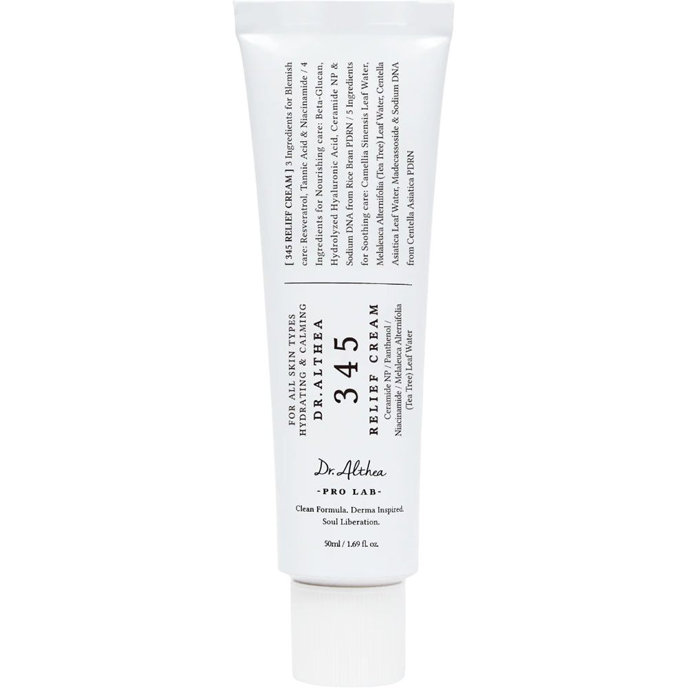 Dr. Althea 345 Relief Cream Renew 50 ml – tub alb pe fundal alb