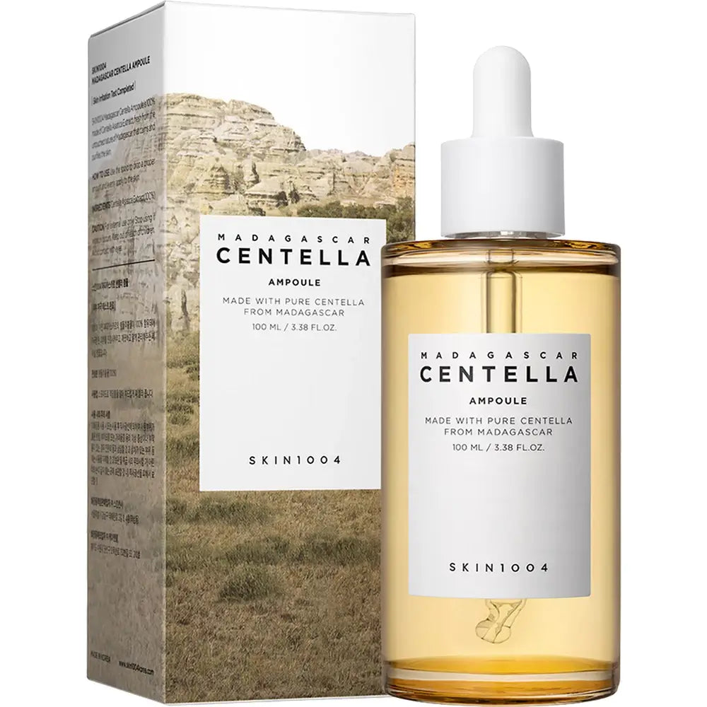 SKIN1004 Madagascar Centella Ampoule 100 ml – flaconul și cutia produsului