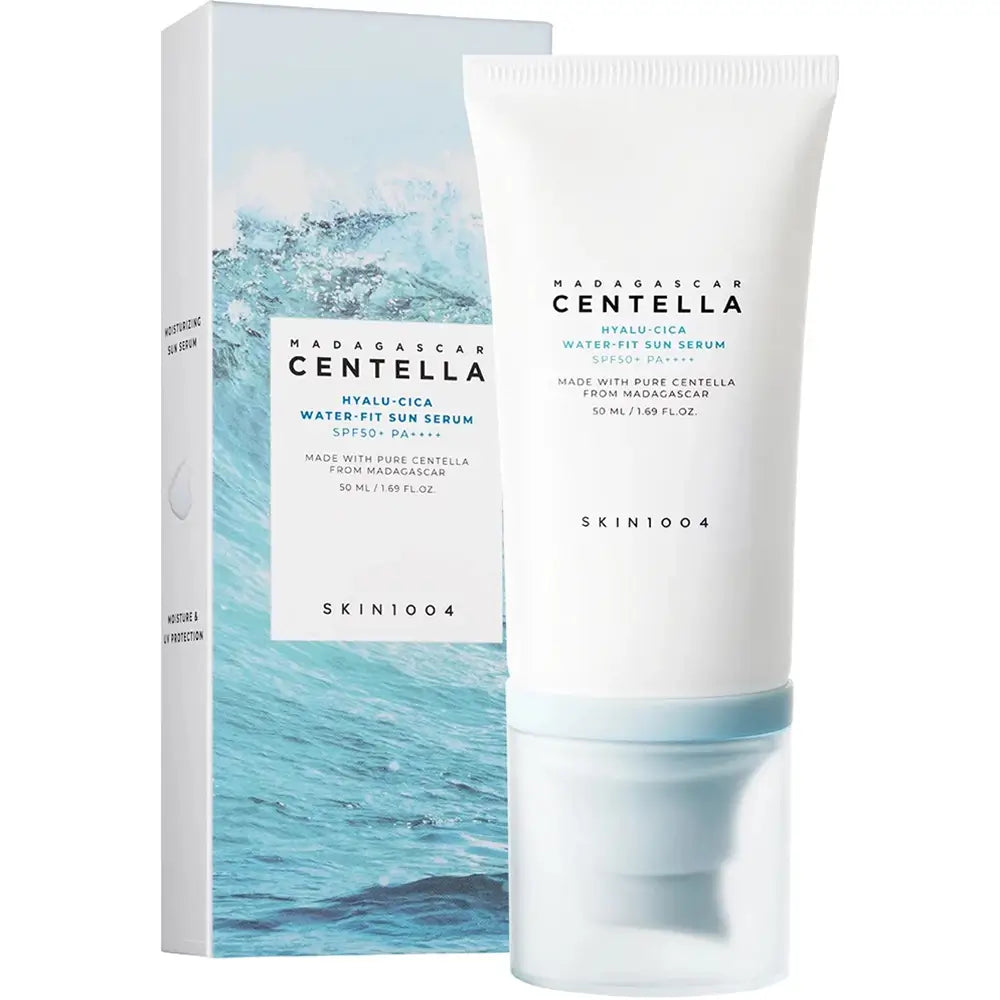 SKIN1004 Hyalu-Cica Water-Fit Sun Serum SPF50+ PA++++ 50 ml – tub și cutie